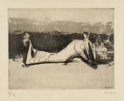 Draped Reclining Figure