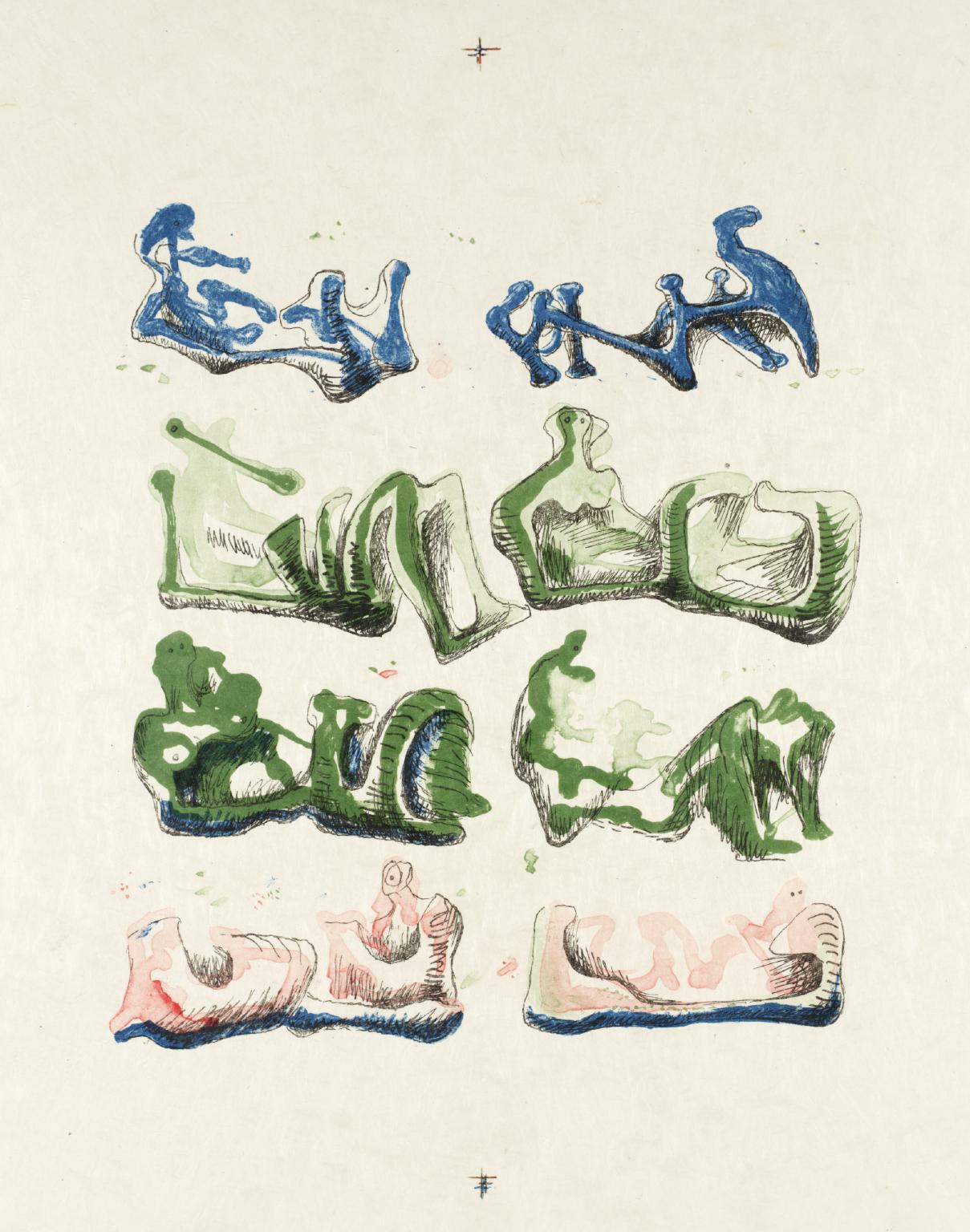 Eight Reclining Figures