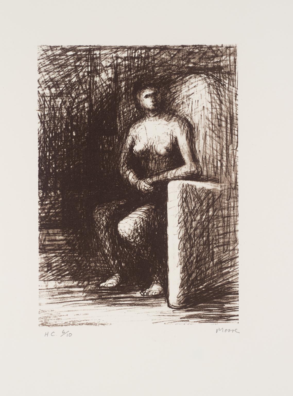Seated Figure III Dark Room