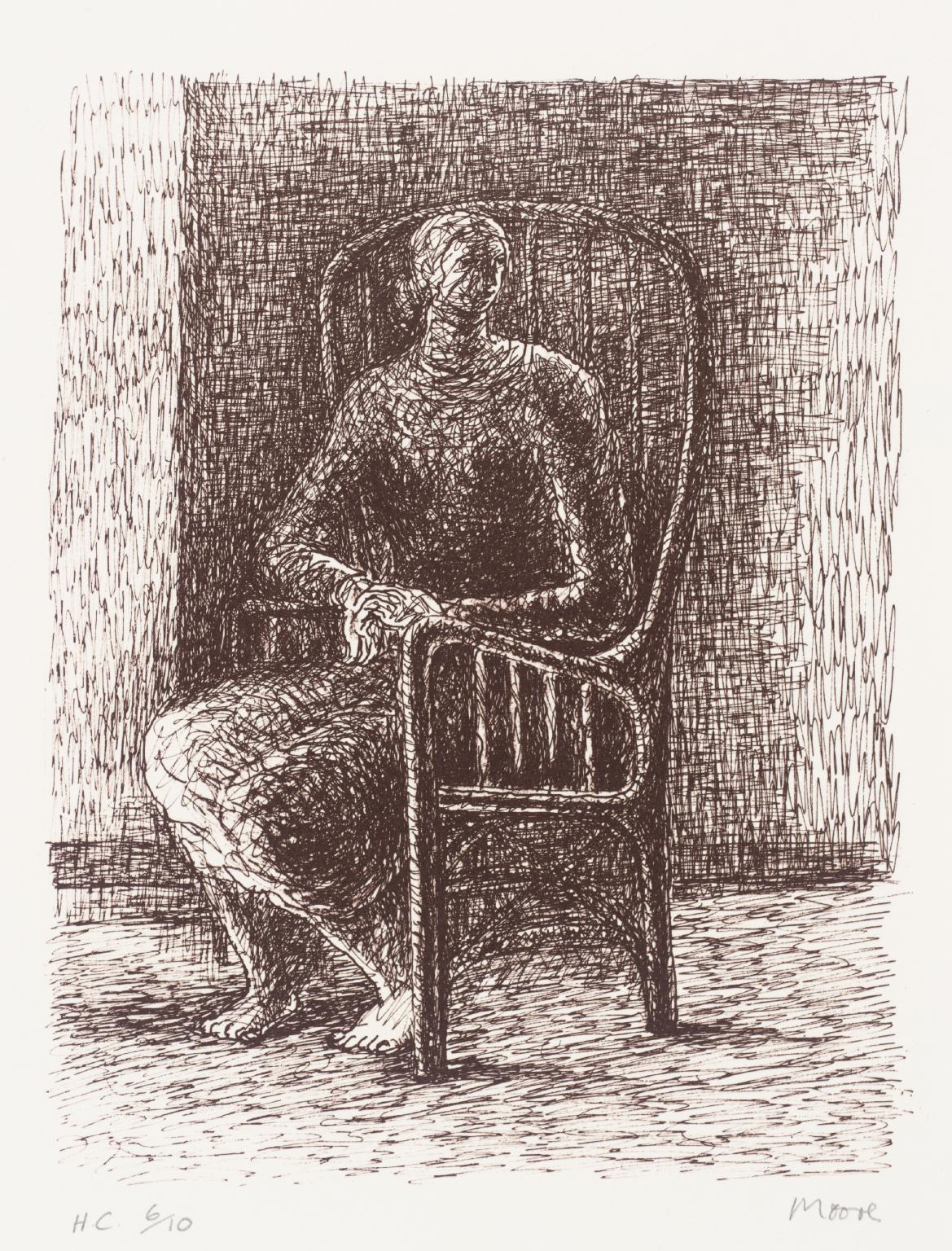 Seated Figure V Wickerwork Chair