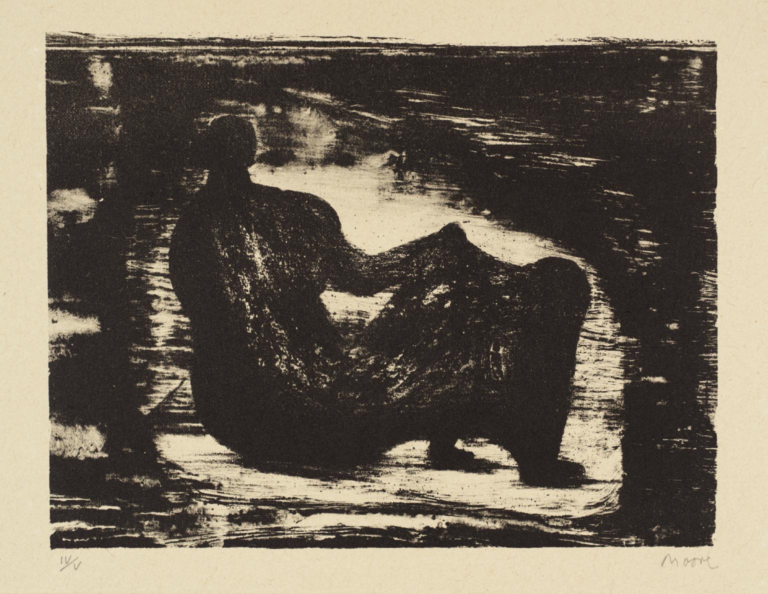 Black Reclining Figure I