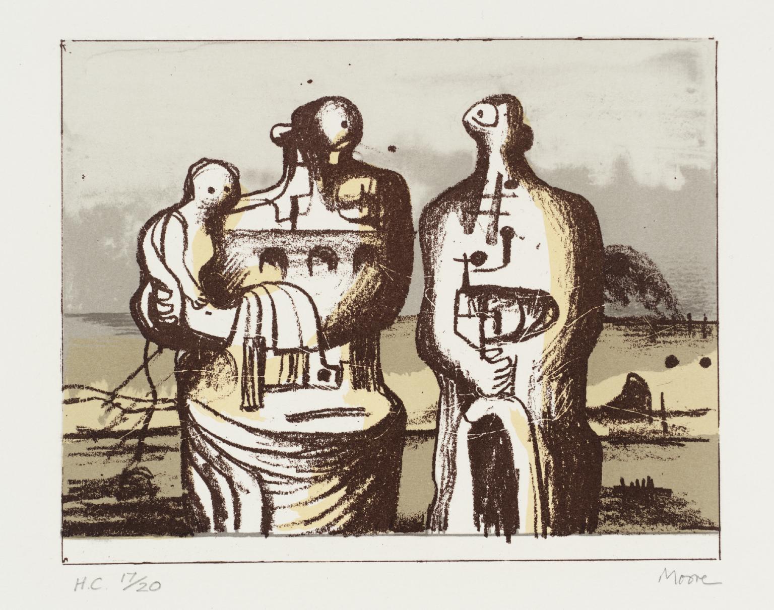 Group in Industrial Landscape