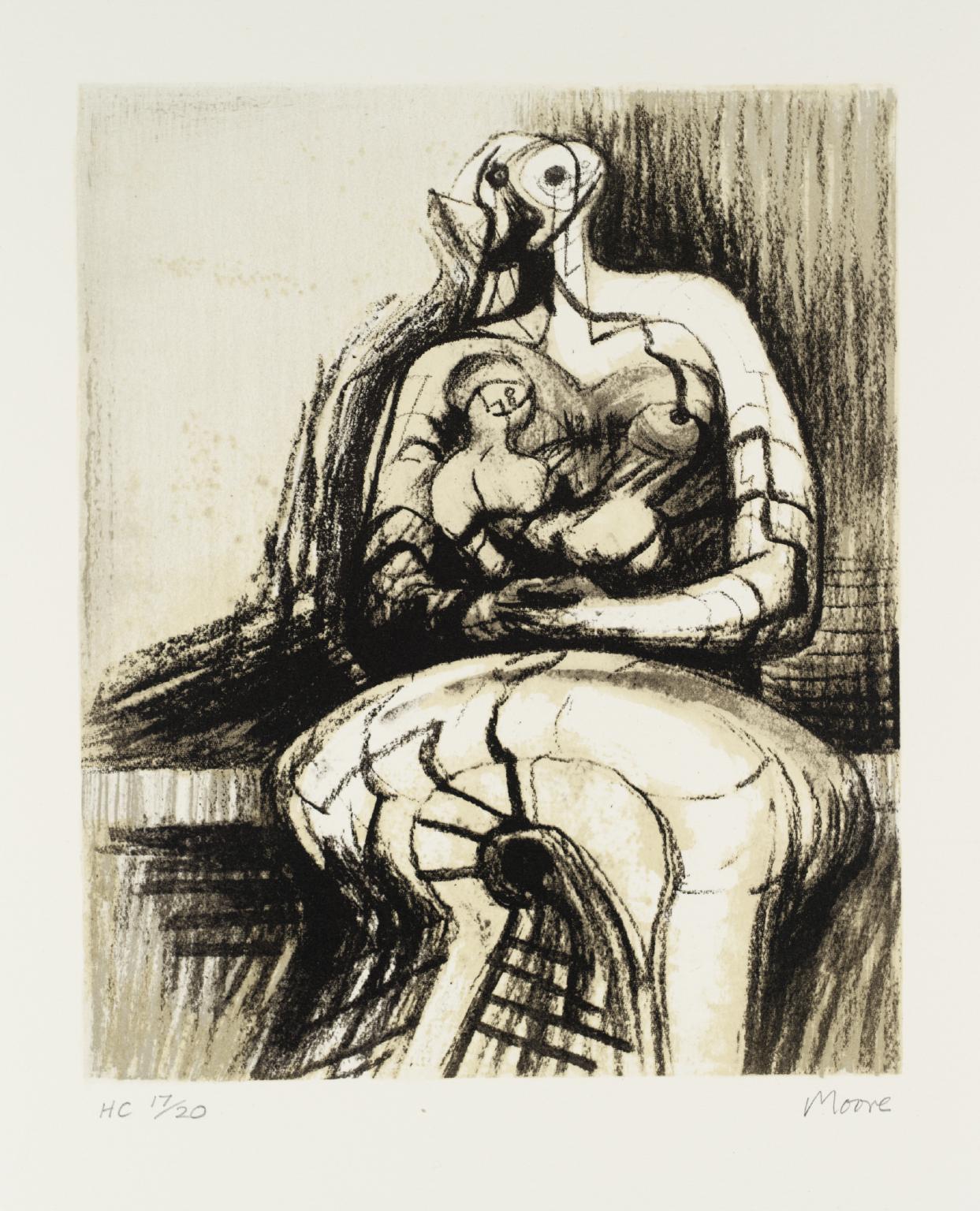 Seated Mother and Child