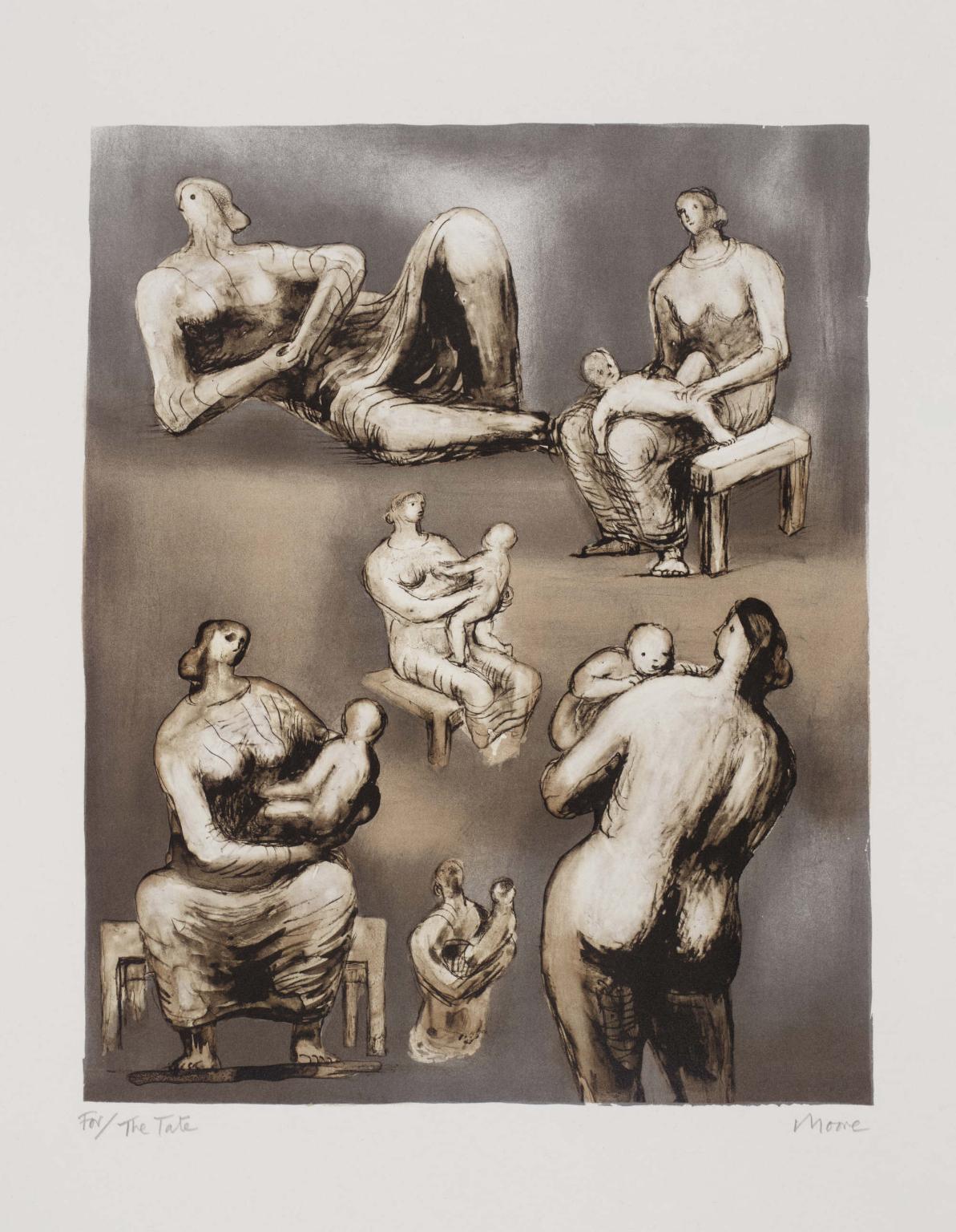 Reclining Figure and Mother and Child Studies