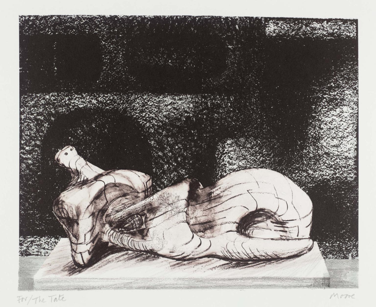 Reclining Figure Architectural Background III