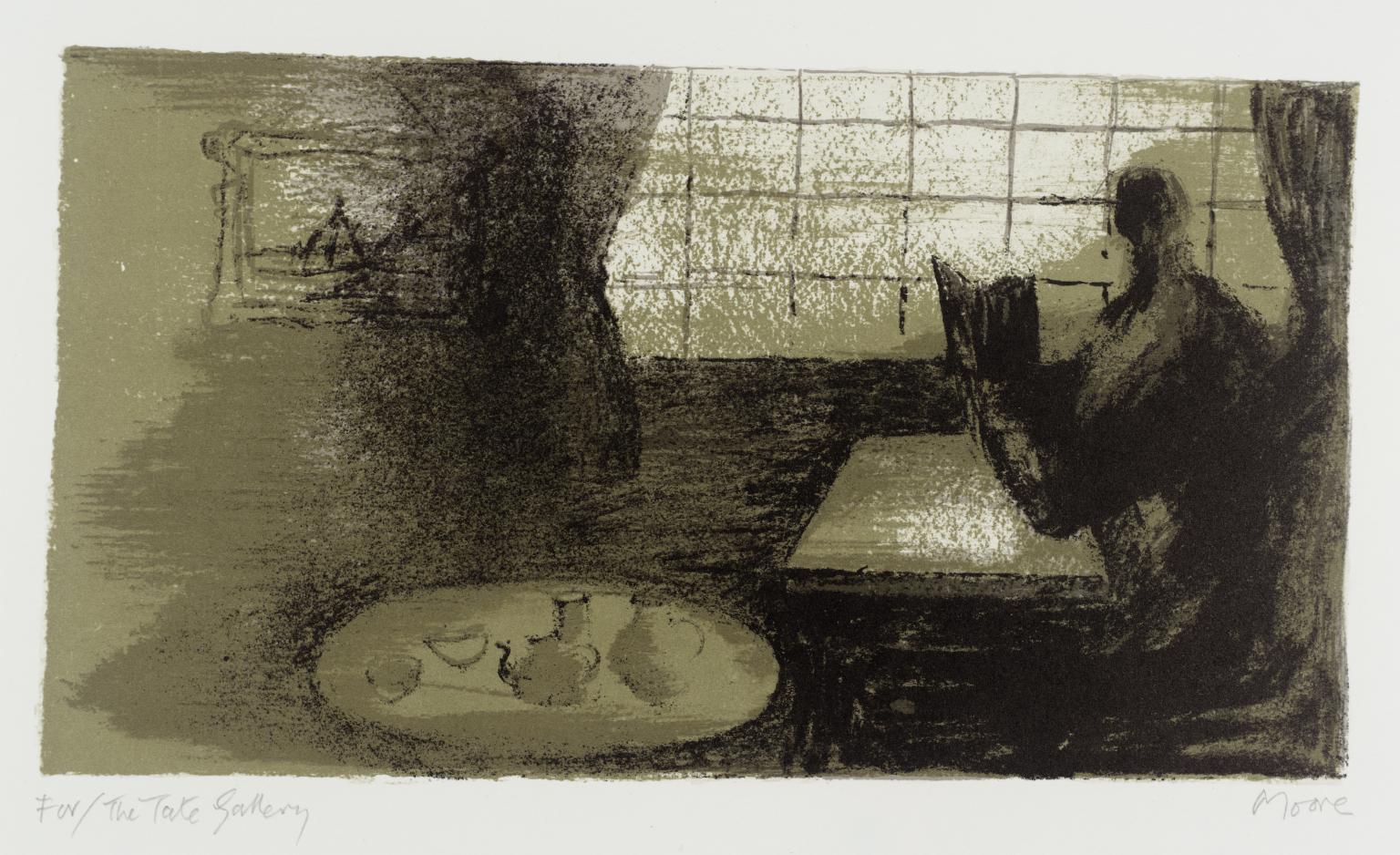 Girl Reading at Window