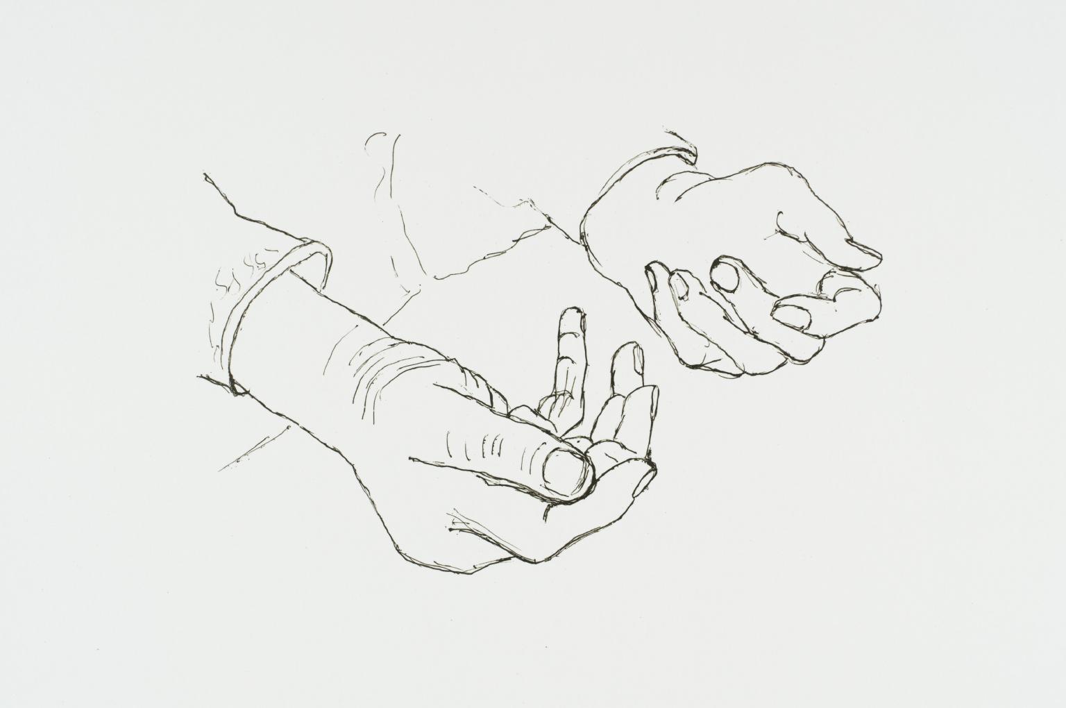 Hands of Dorothy Crowfoot Hodgkin V