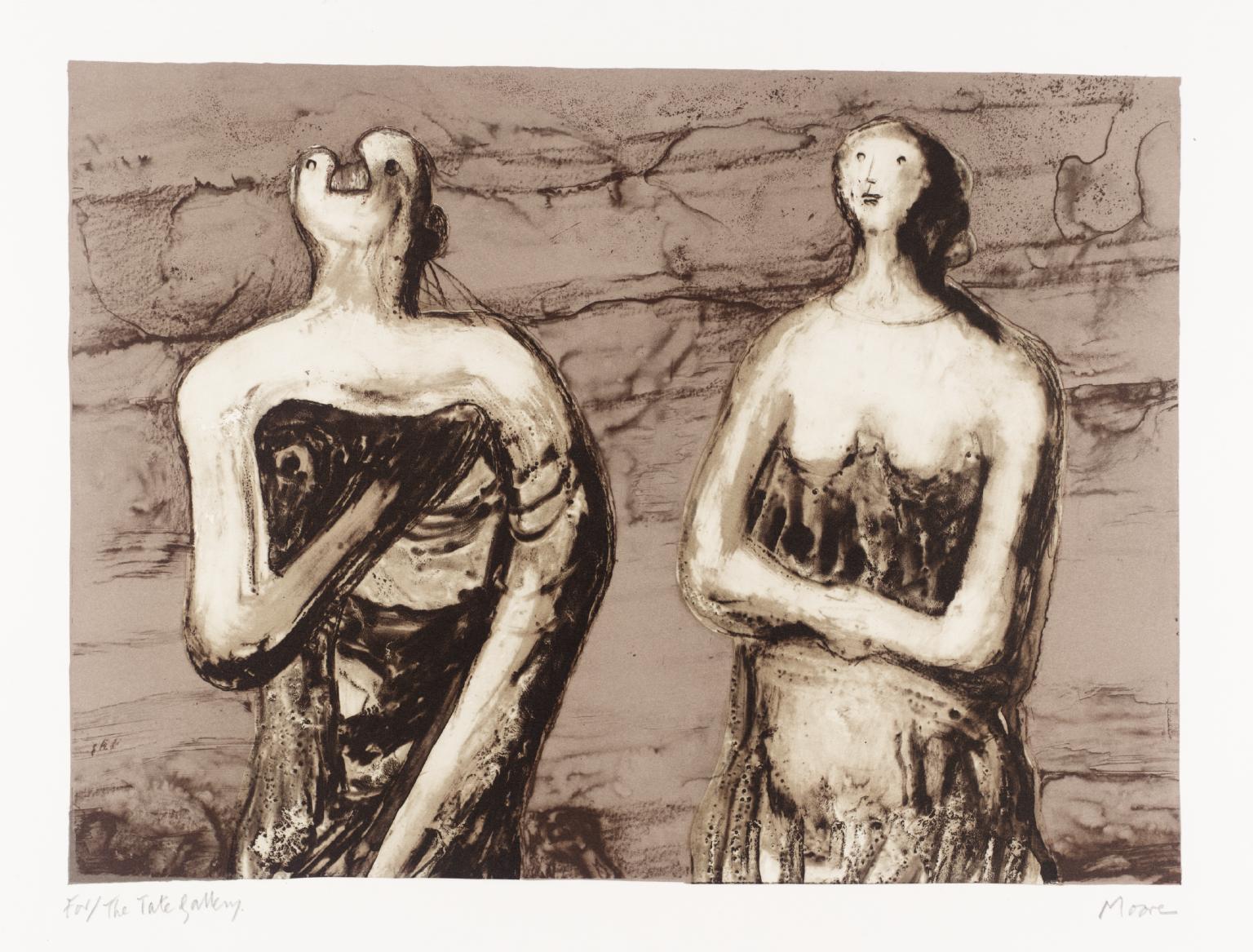 Man and Woman Three Quarter Figures