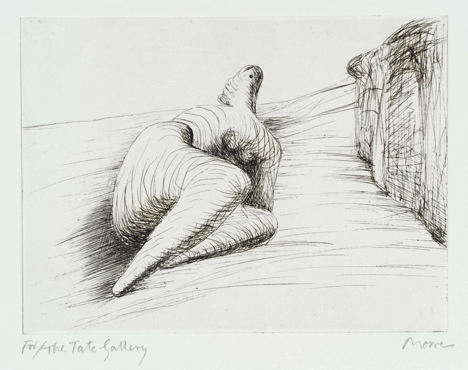 Curved Reclining Figure in Landscape II