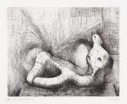 Reclining Figure Piranesi Background II