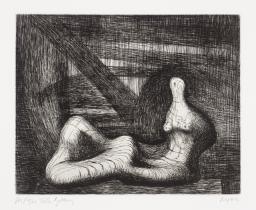 Reclining Figure Piranesi Background III