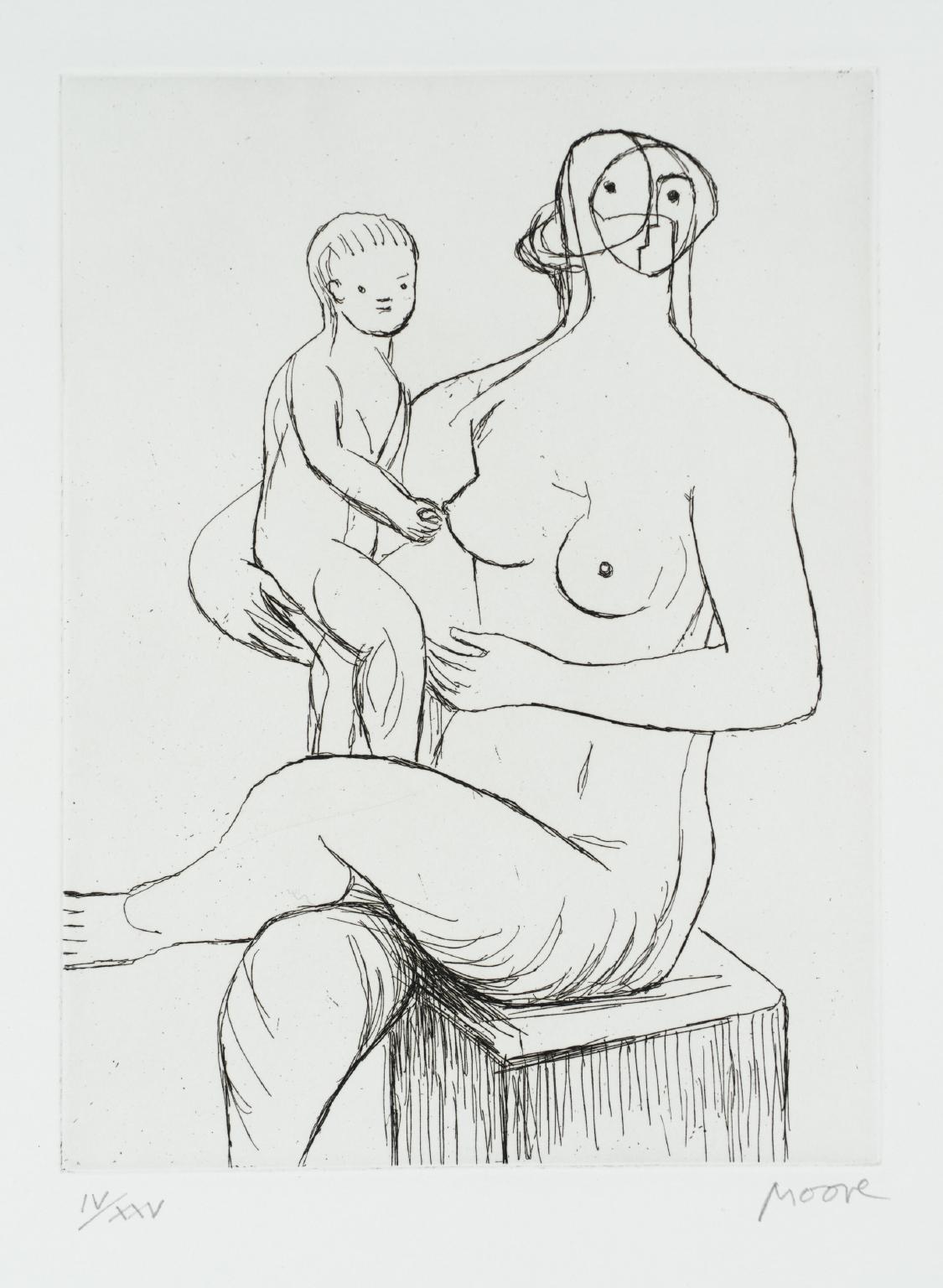 Seated Mother and Child