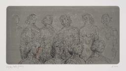 Female Figures with Grey Background