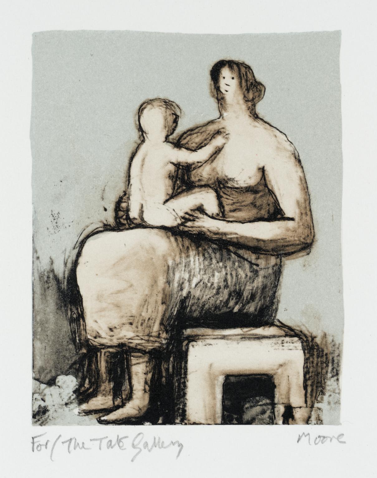 Mother with Child on Lap