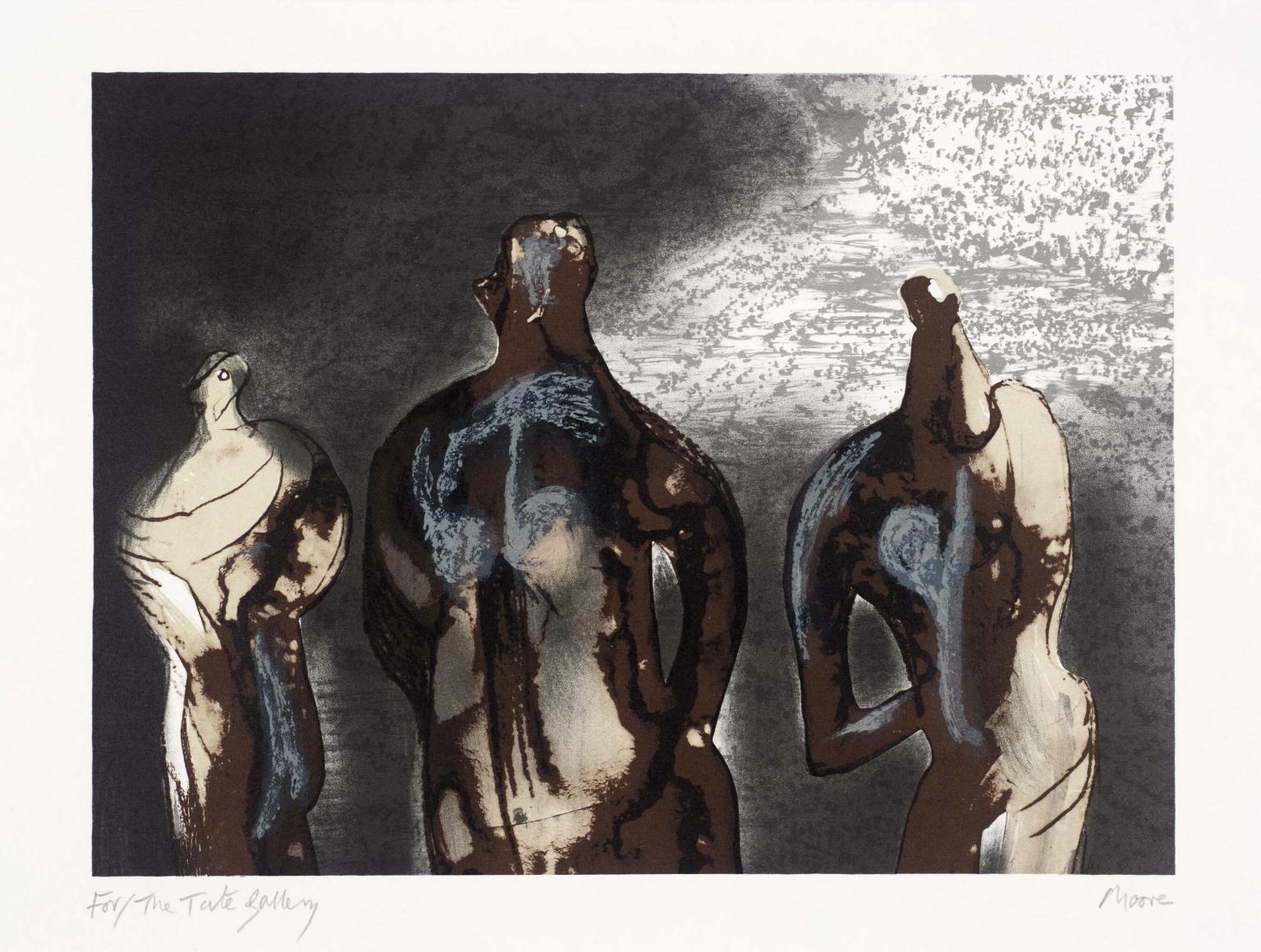 Figures with Sky Background II