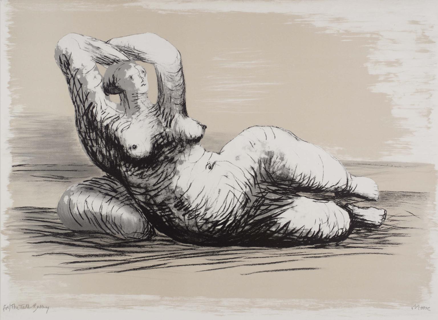 Reclining Woman on Beach