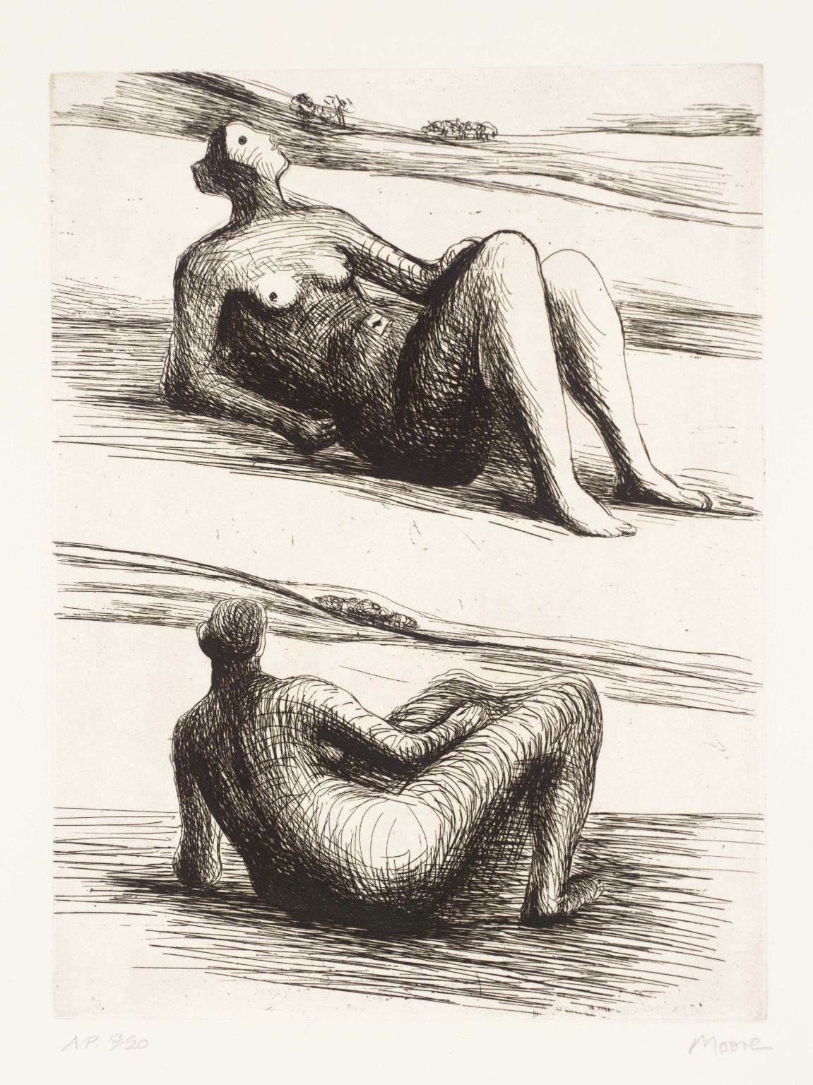 Two Reclining Figures