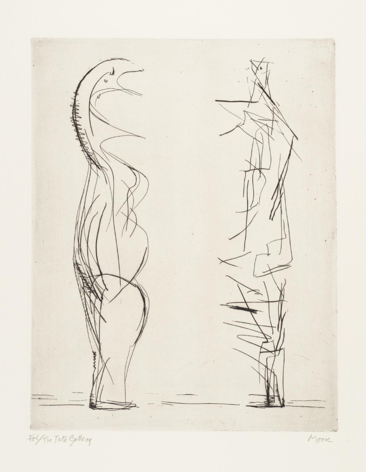 Two Standing Figures No. V