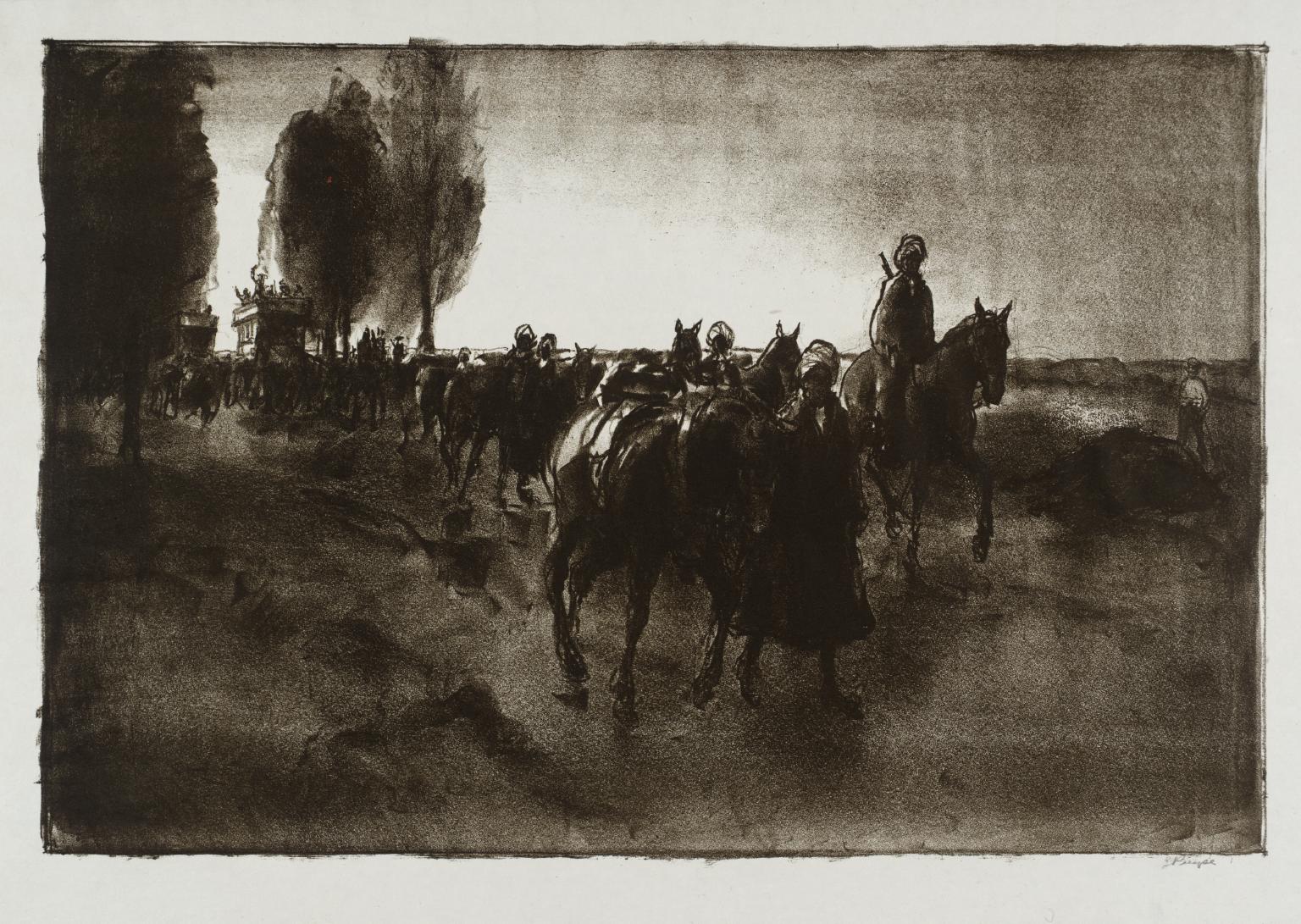 Indians and Motorbuses near Poperinghe