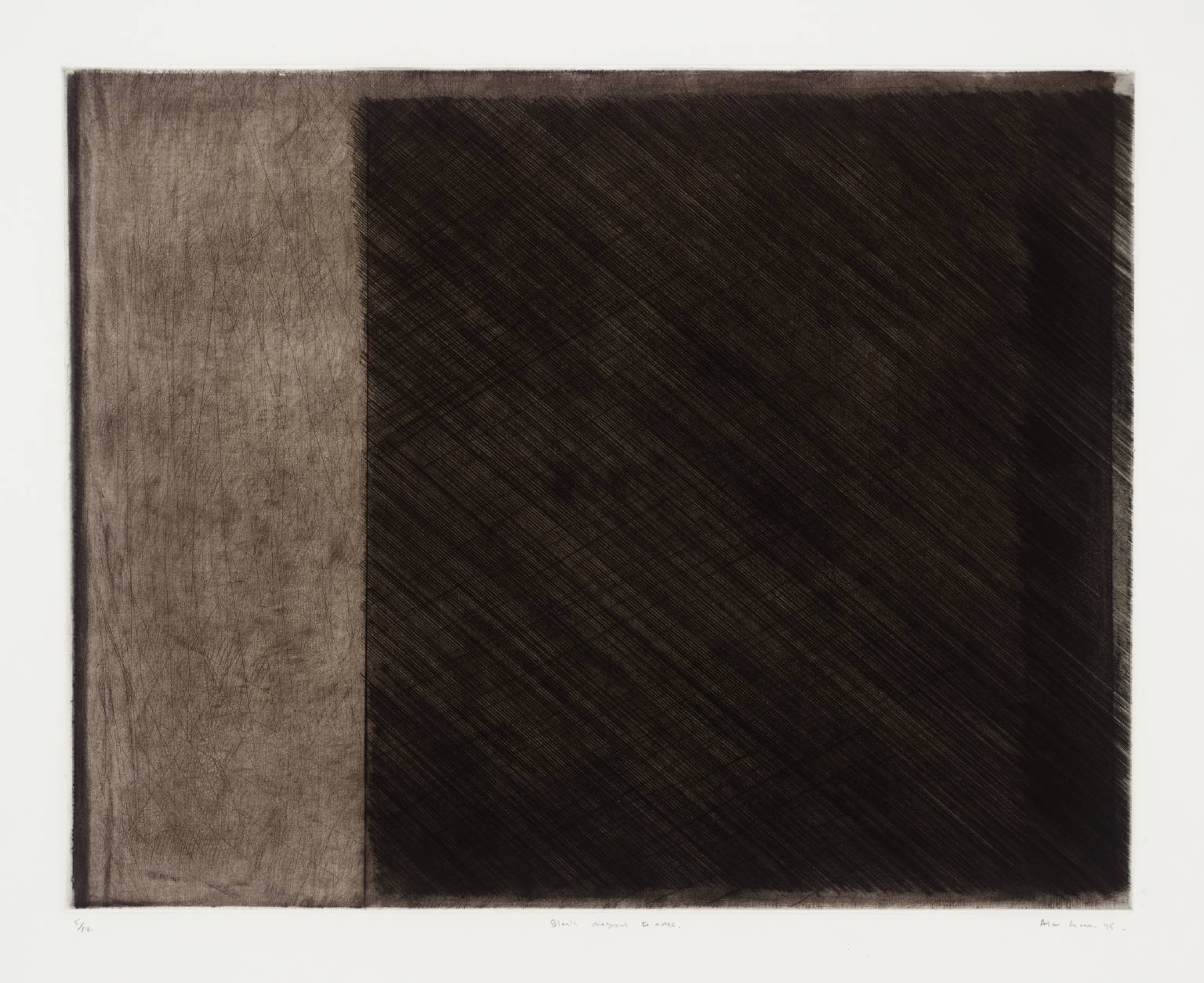 Black Diagonal to Edge