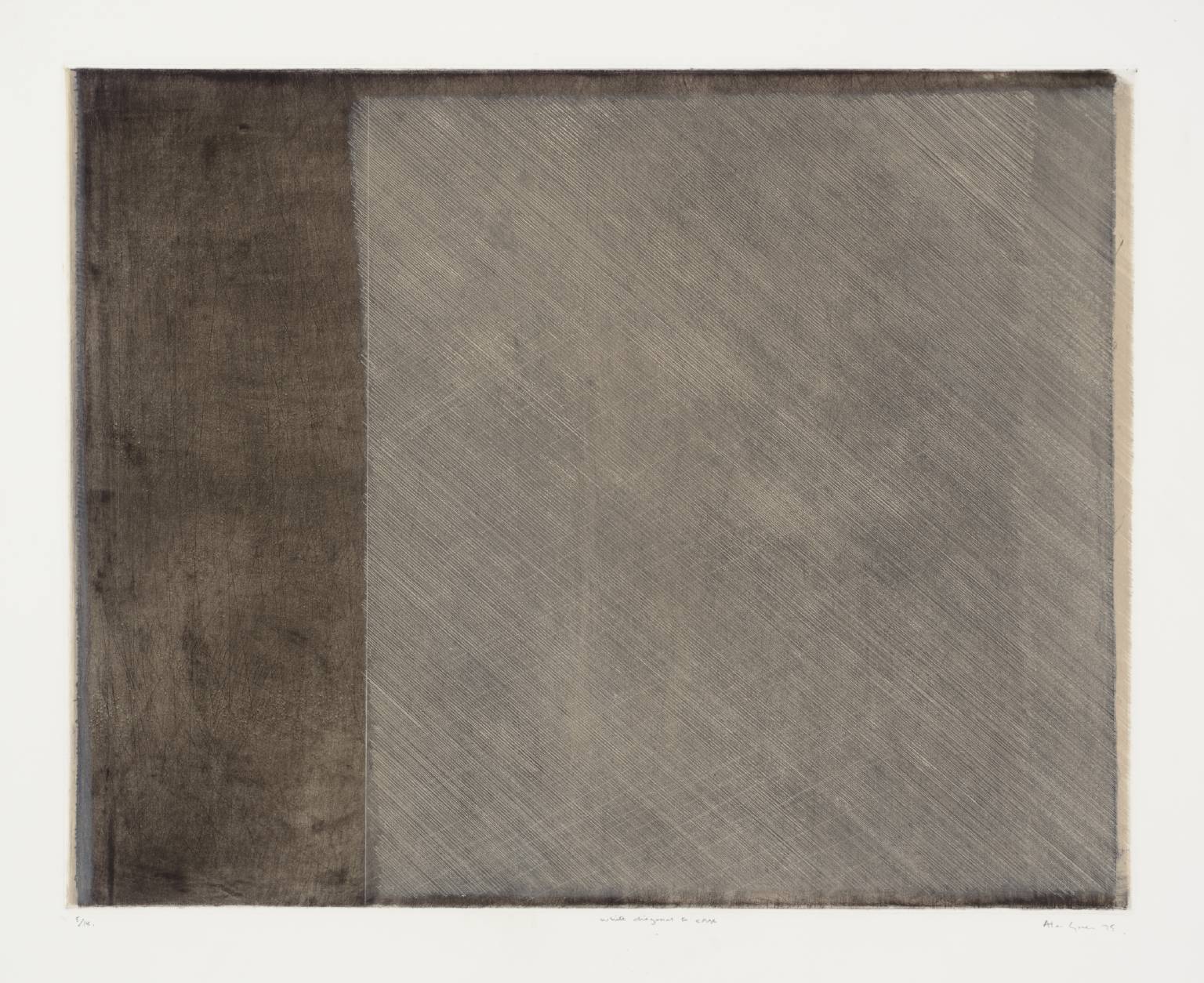 White Diagonal to Edge