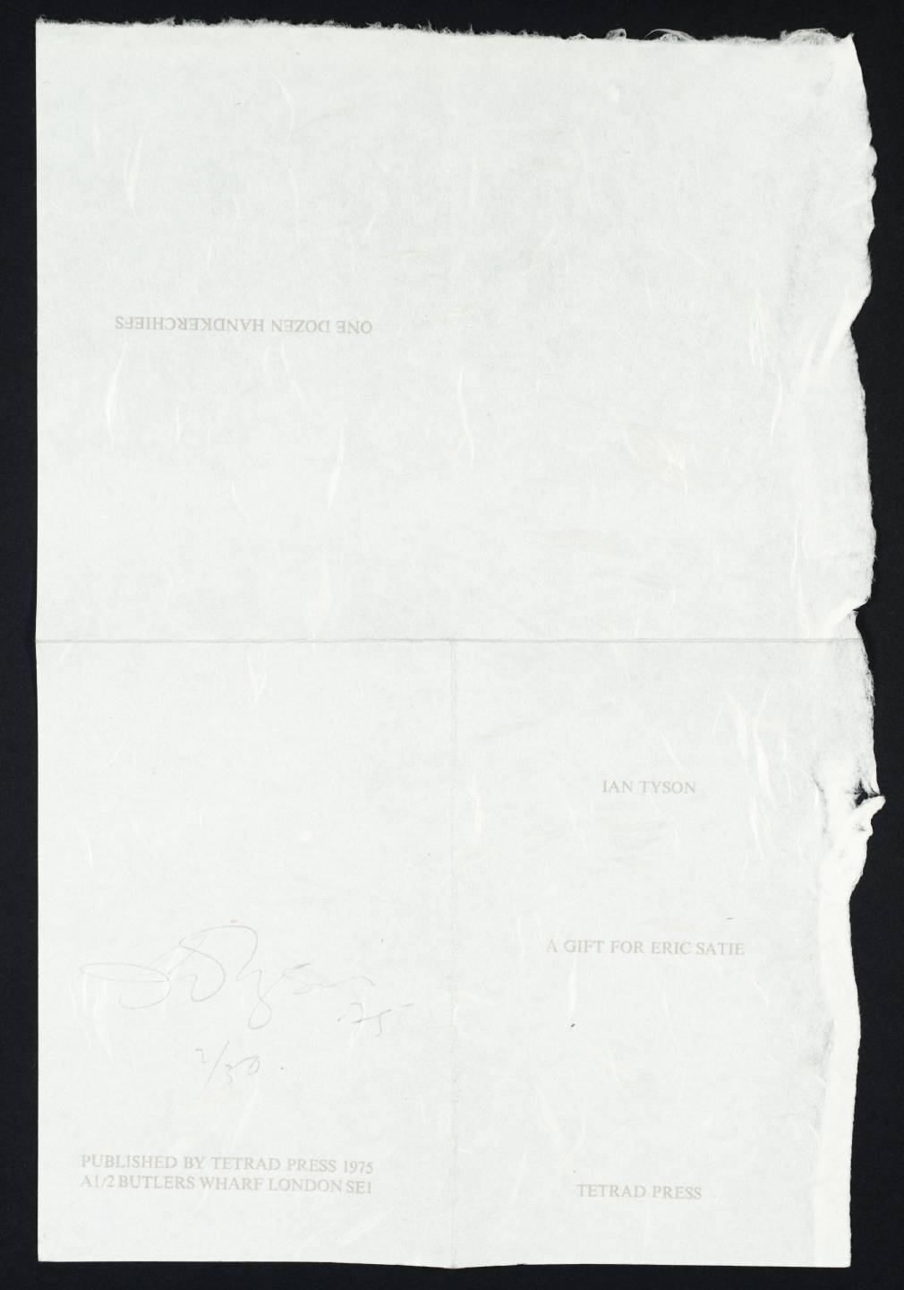 A Gift for Eric Satie