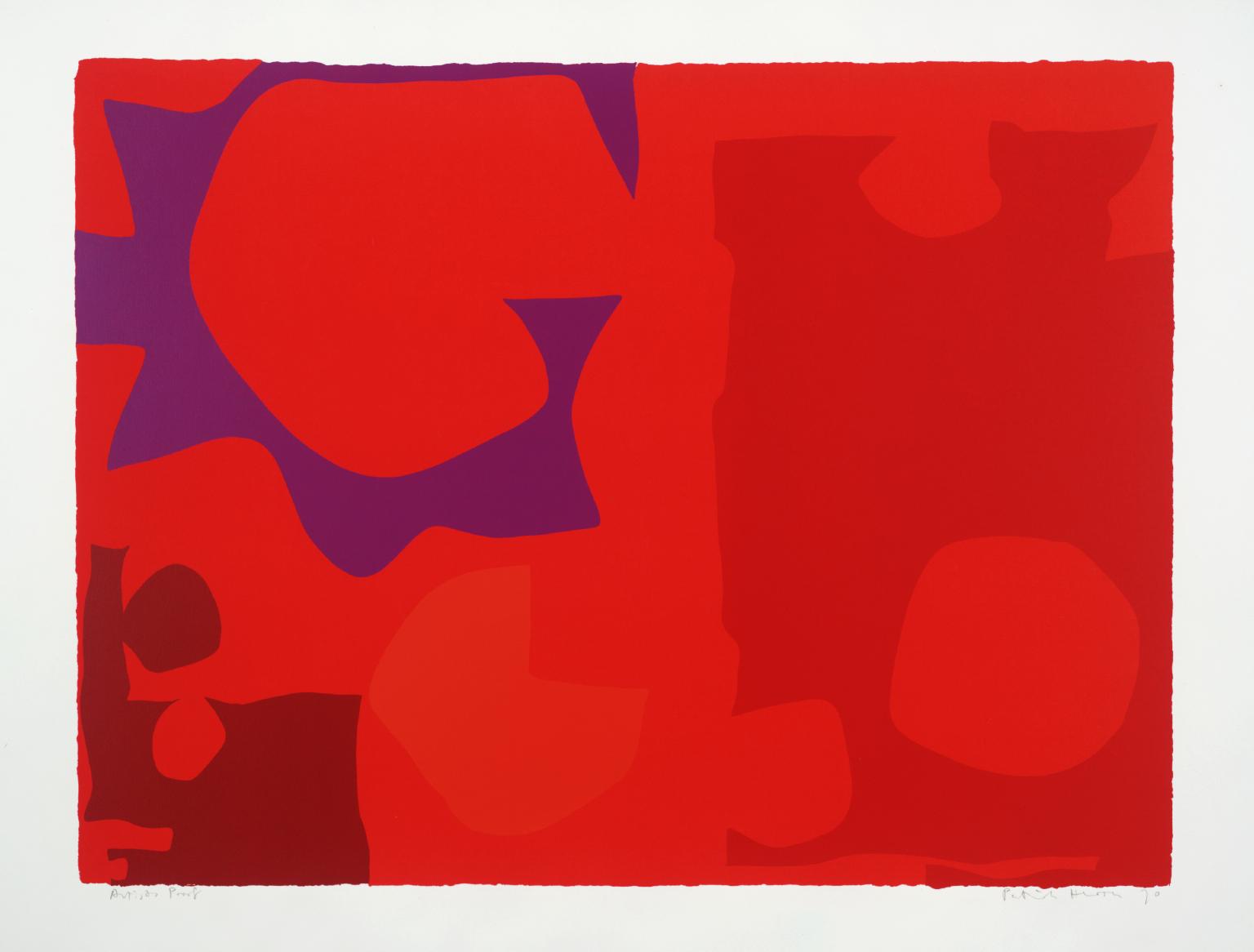 Six in Vermilion with Red in Red : April 1970