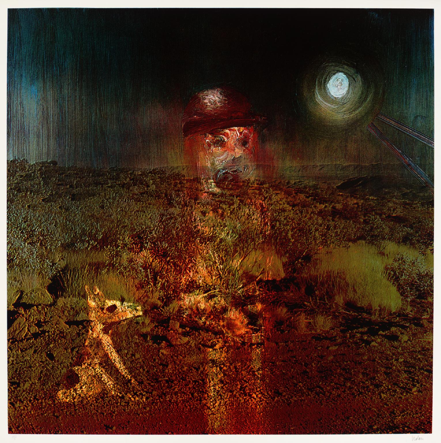 Landscape - Miner with Dog