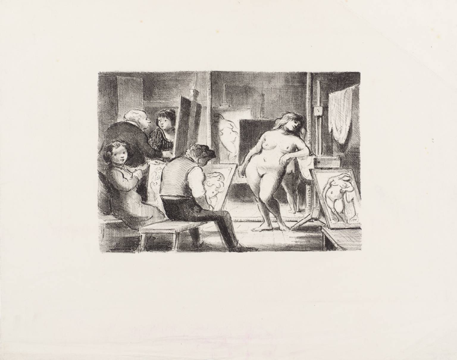 Model and Her Reflection