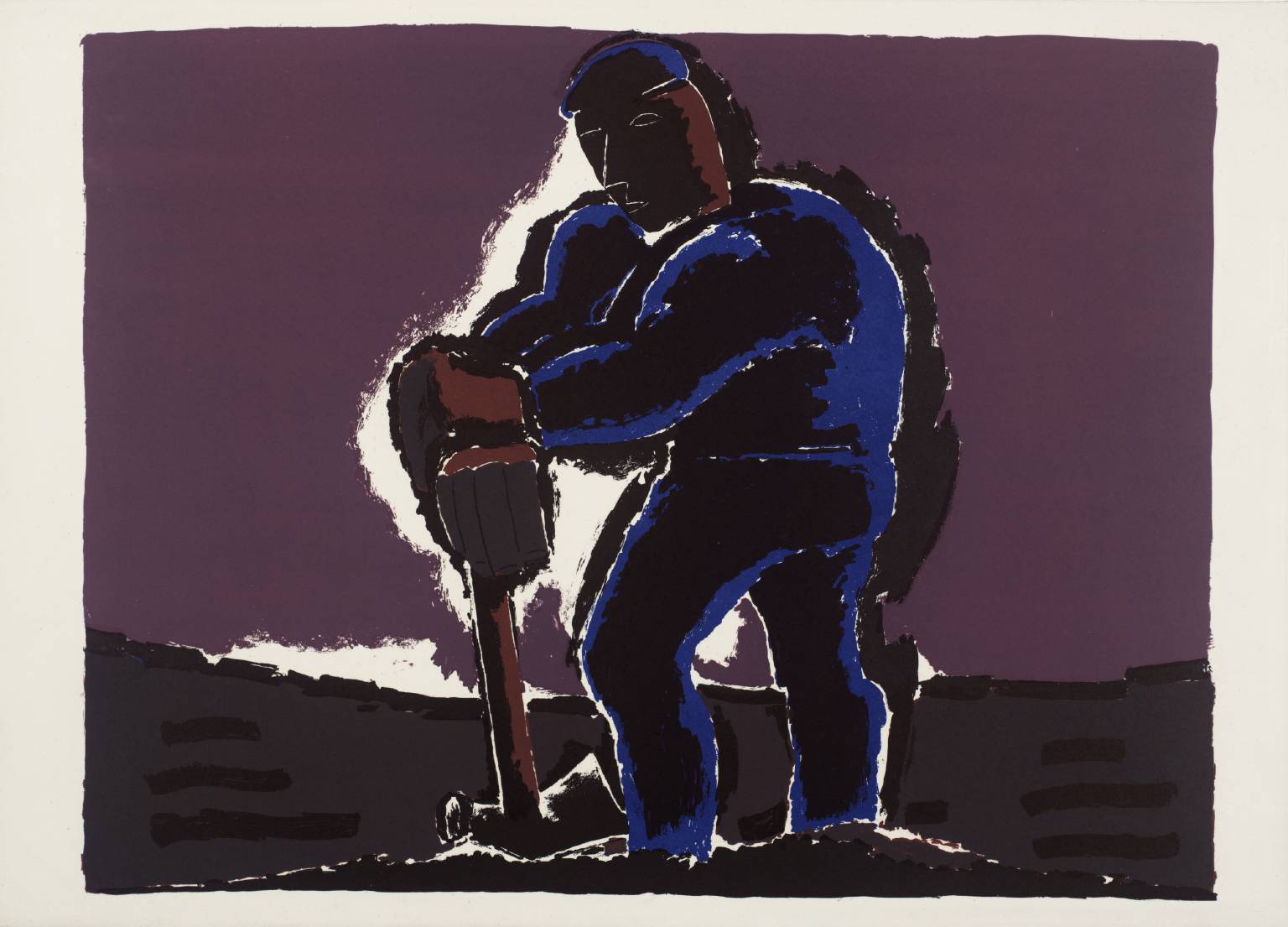 Figure against Dark Sky