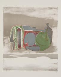 Reclining Figure with Sky Background