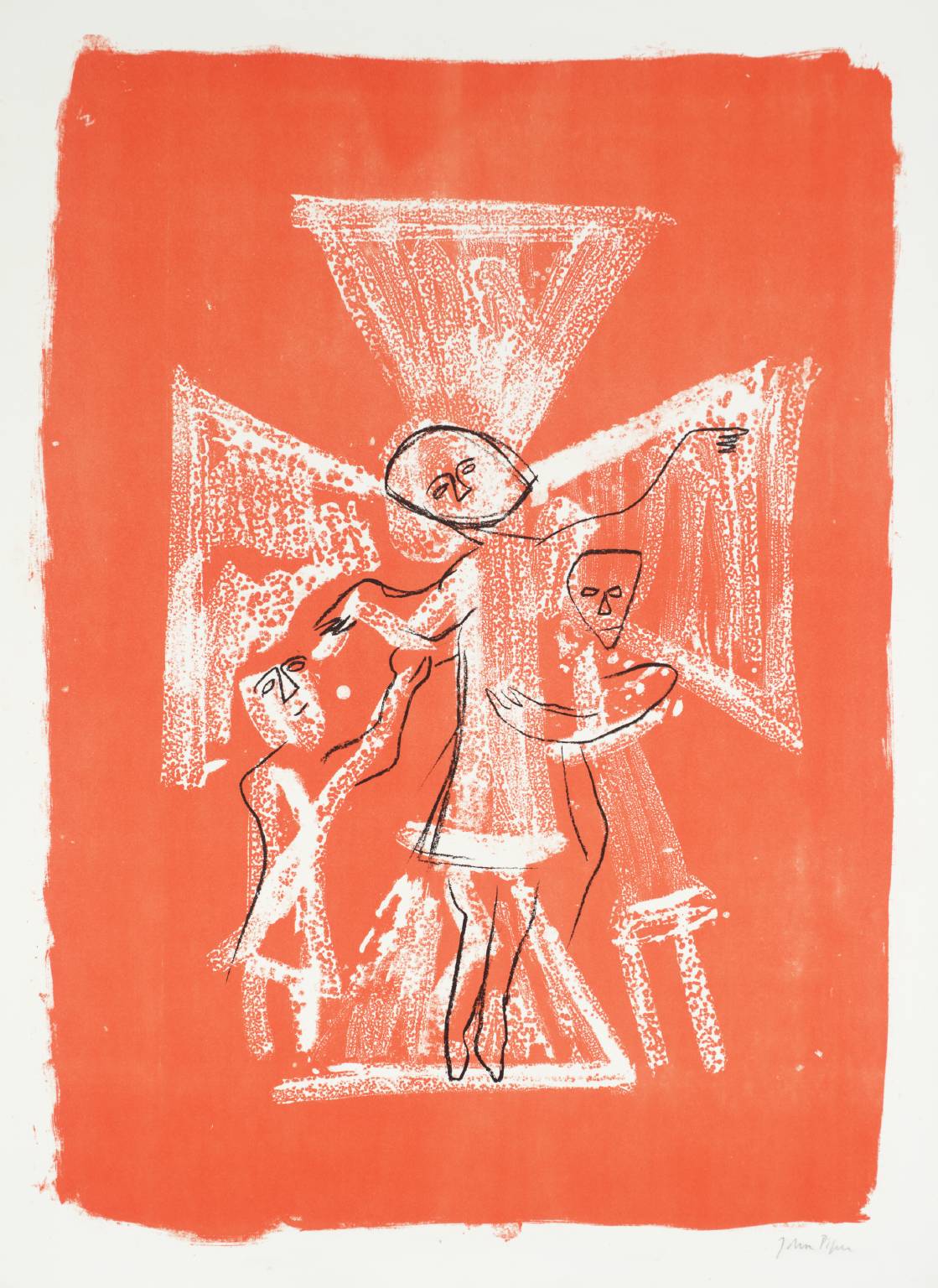 17. North Grimstone, Yorkshire (East Riding): the Depositition - Detail from the 12th Century Font