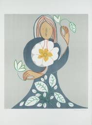 Hieratic Floral Figure