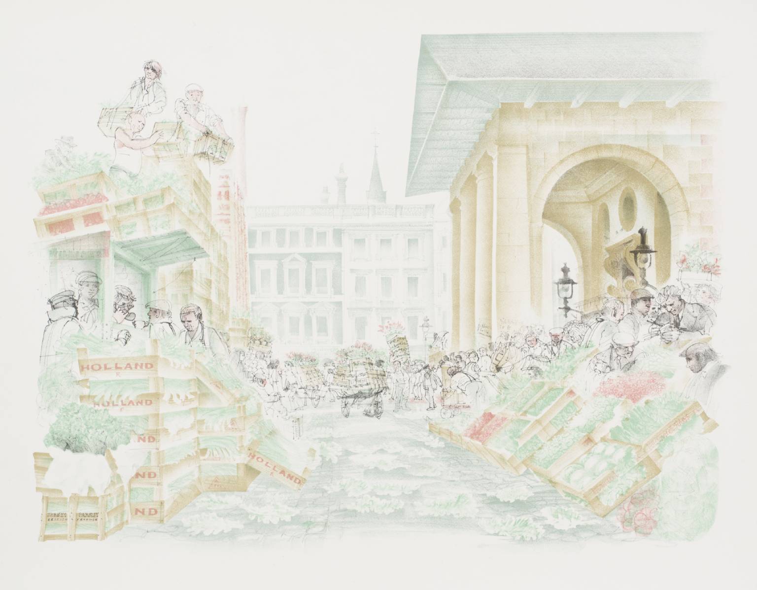 Piazza Looking South Past St Paul’s