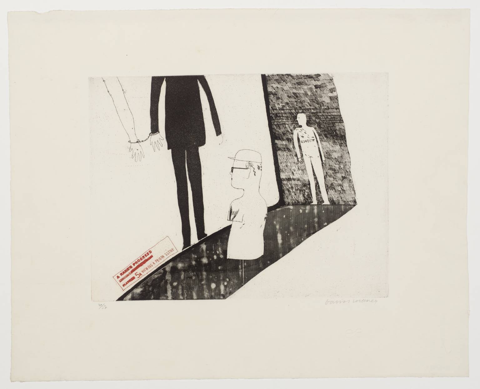 5a. Viewing a Prison Scene', David Hockney, 1961–3 | Tate