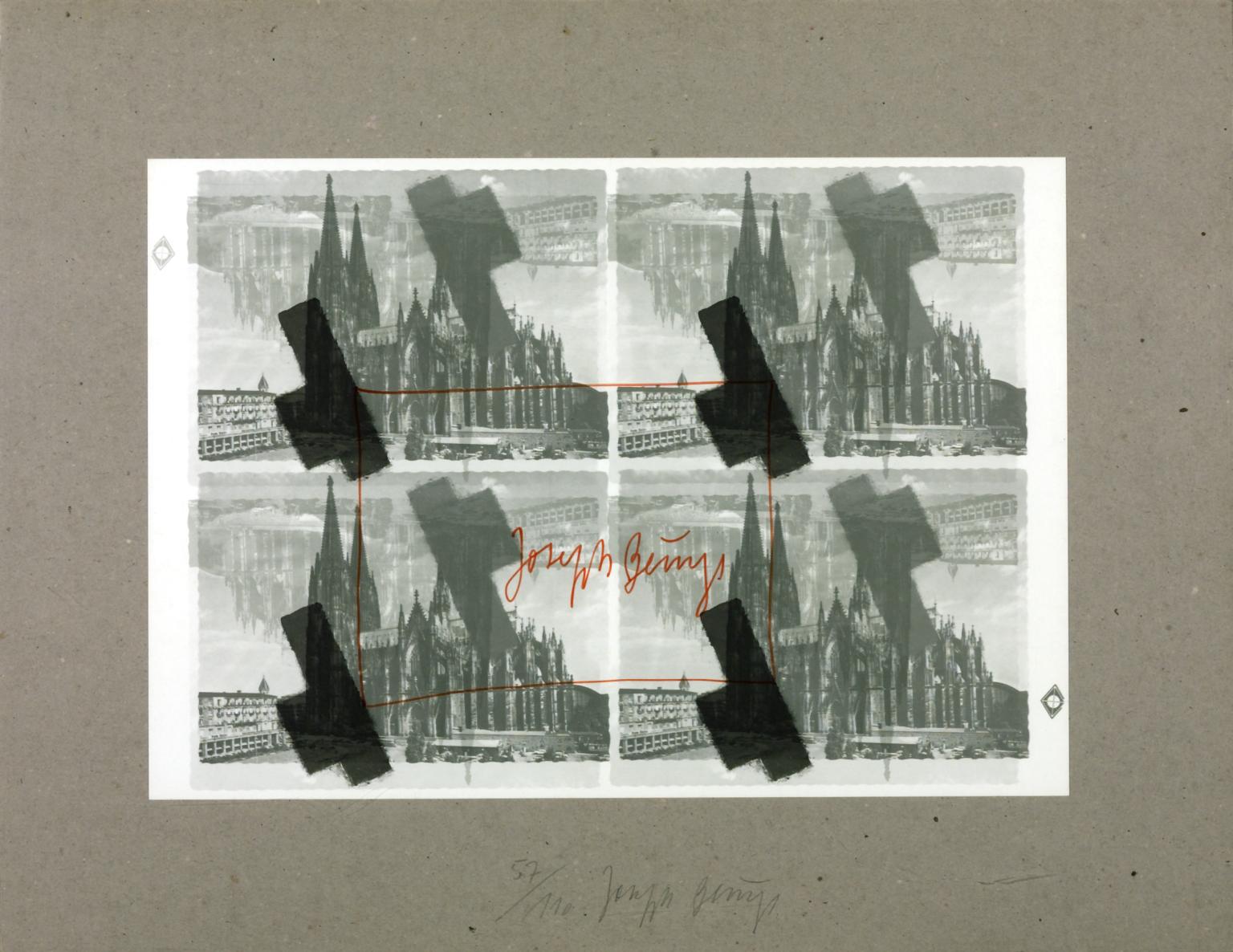 Halved Felt Cross over Cologne