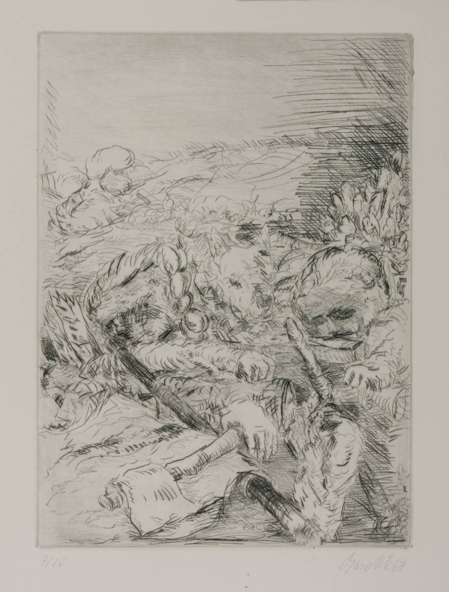 Untitled (with Dog and Axe)