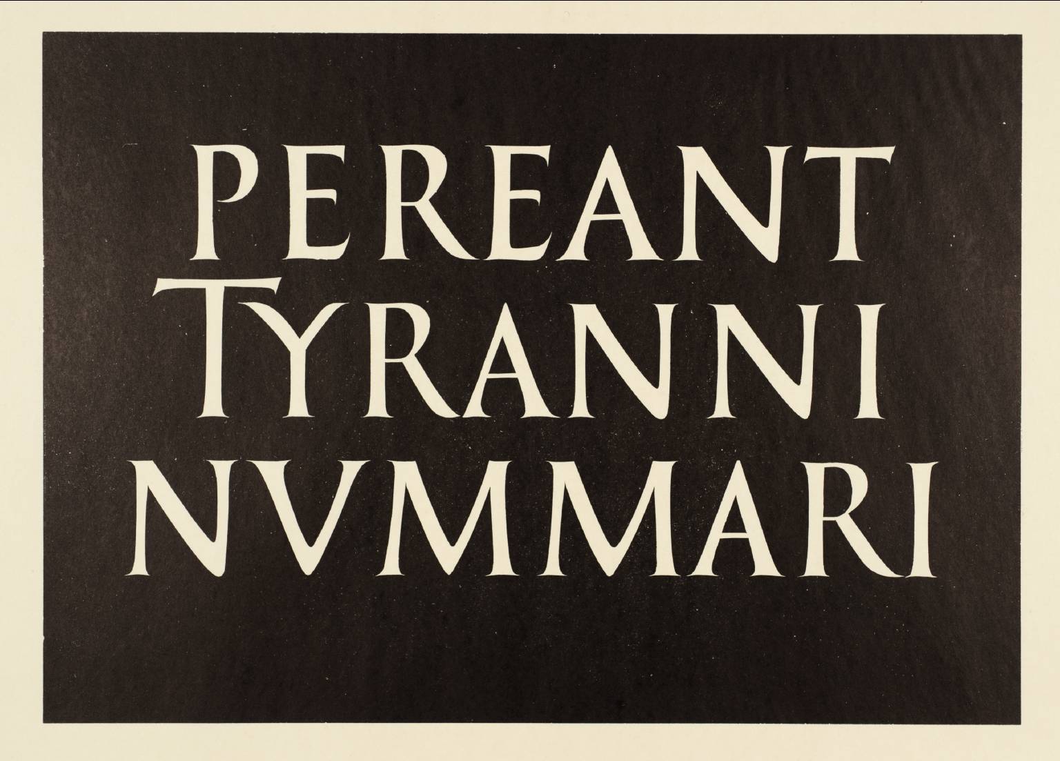 Let Perish the Money Tyrants