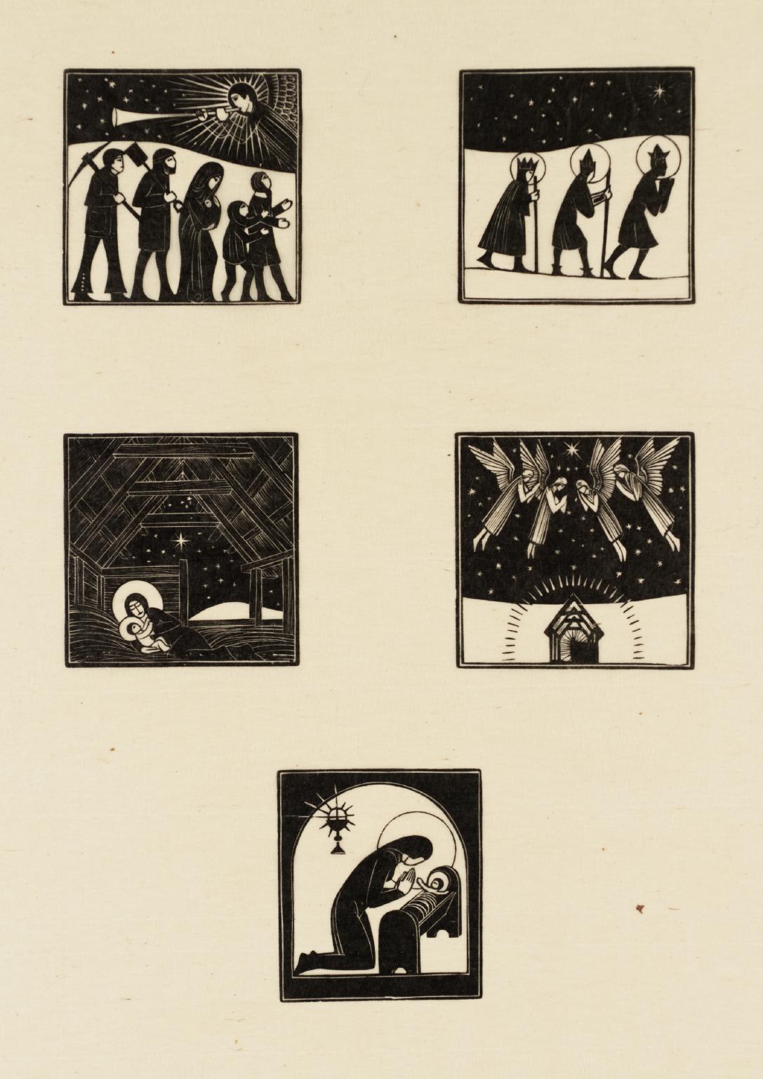 Adeste Fideles, Three Kings, The Manger, Cantet Nunc Io, Madonna & Child with Chalice