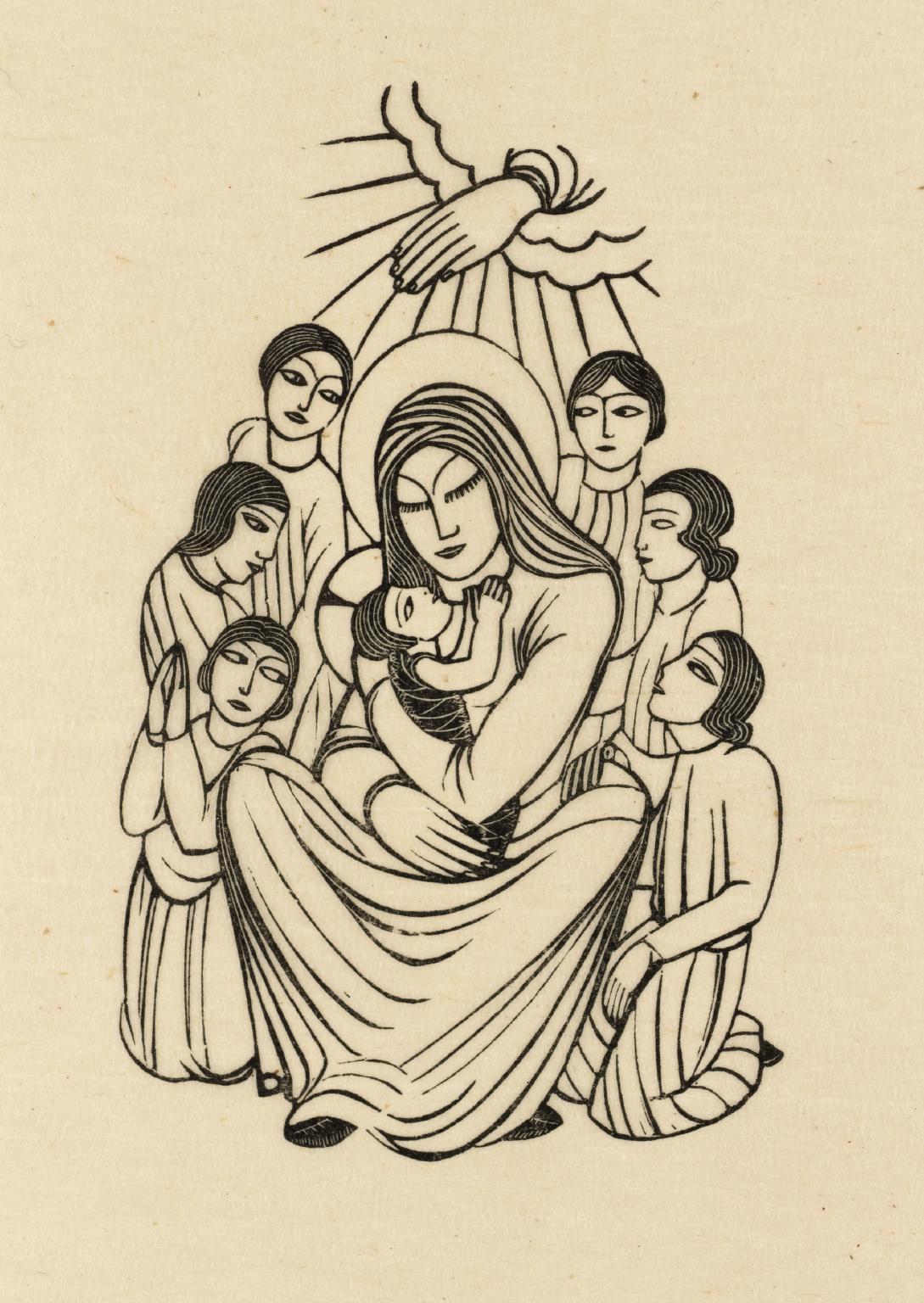 Madonna and Child, with Children