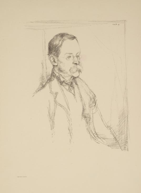 ‘Mr Frederick Pollock [Part I]’, Sir William Rothenstein, 1897 | Tate