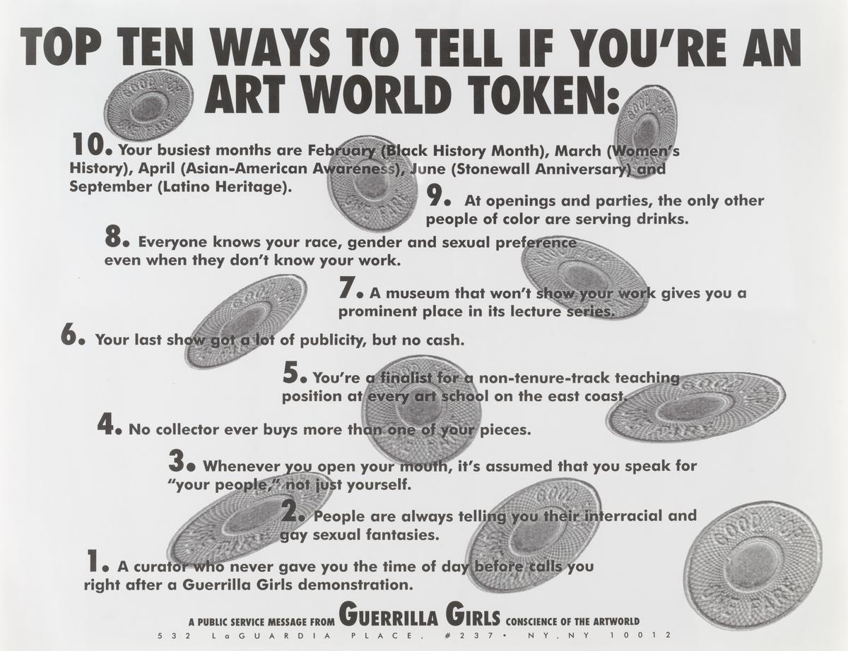 P15253: Top Ten Signs That You’re an Art World Token
