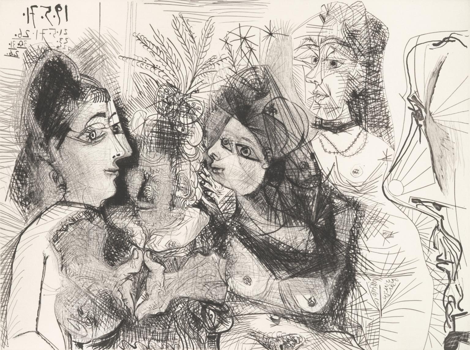 Etching: 19, 21, 23, 24, 26, 30, 31 May 1971, 2 June 1971 (L.130)