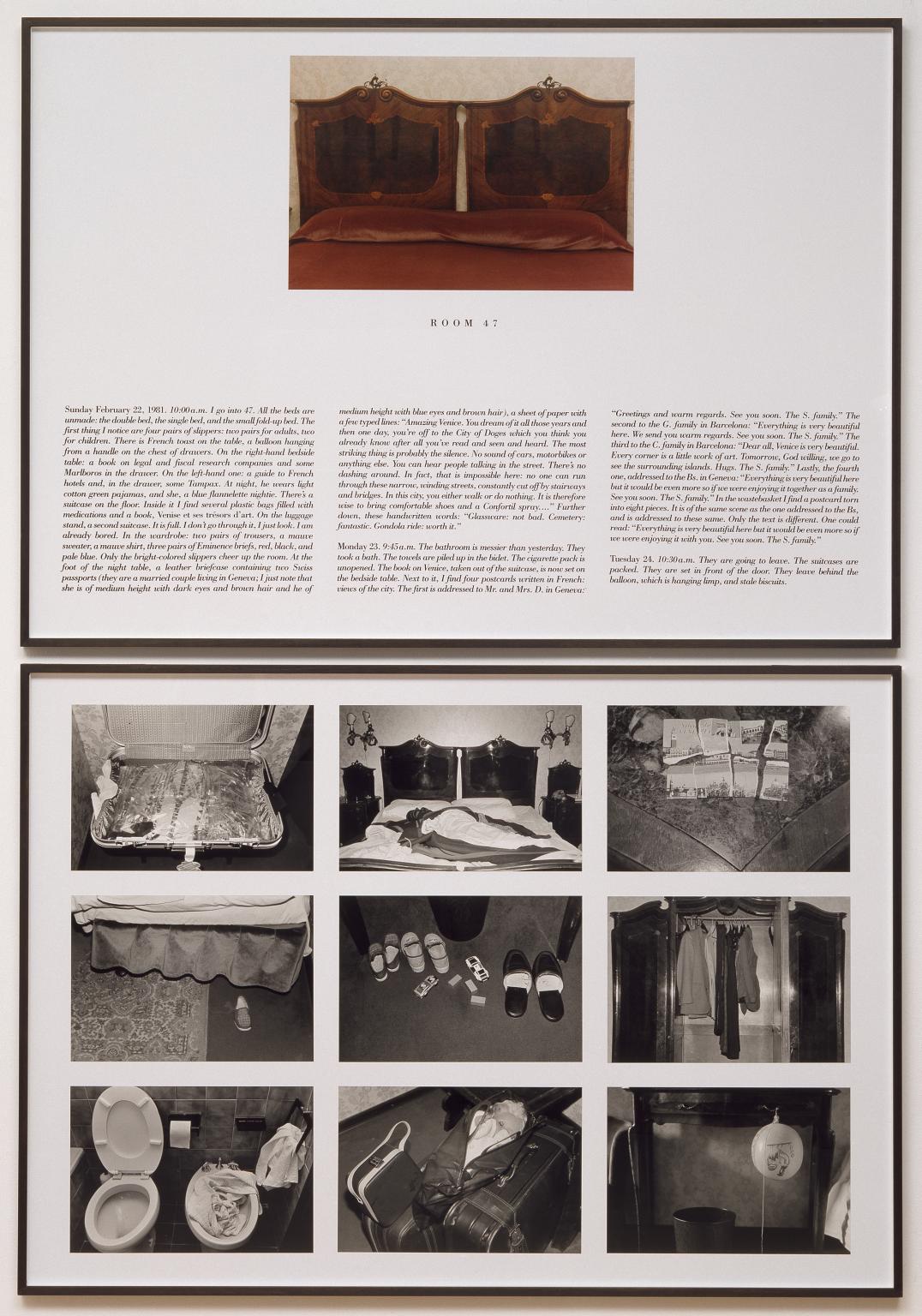 The Hotel, Room 47, Sophie Calle, 1981 Tate Adult Picture