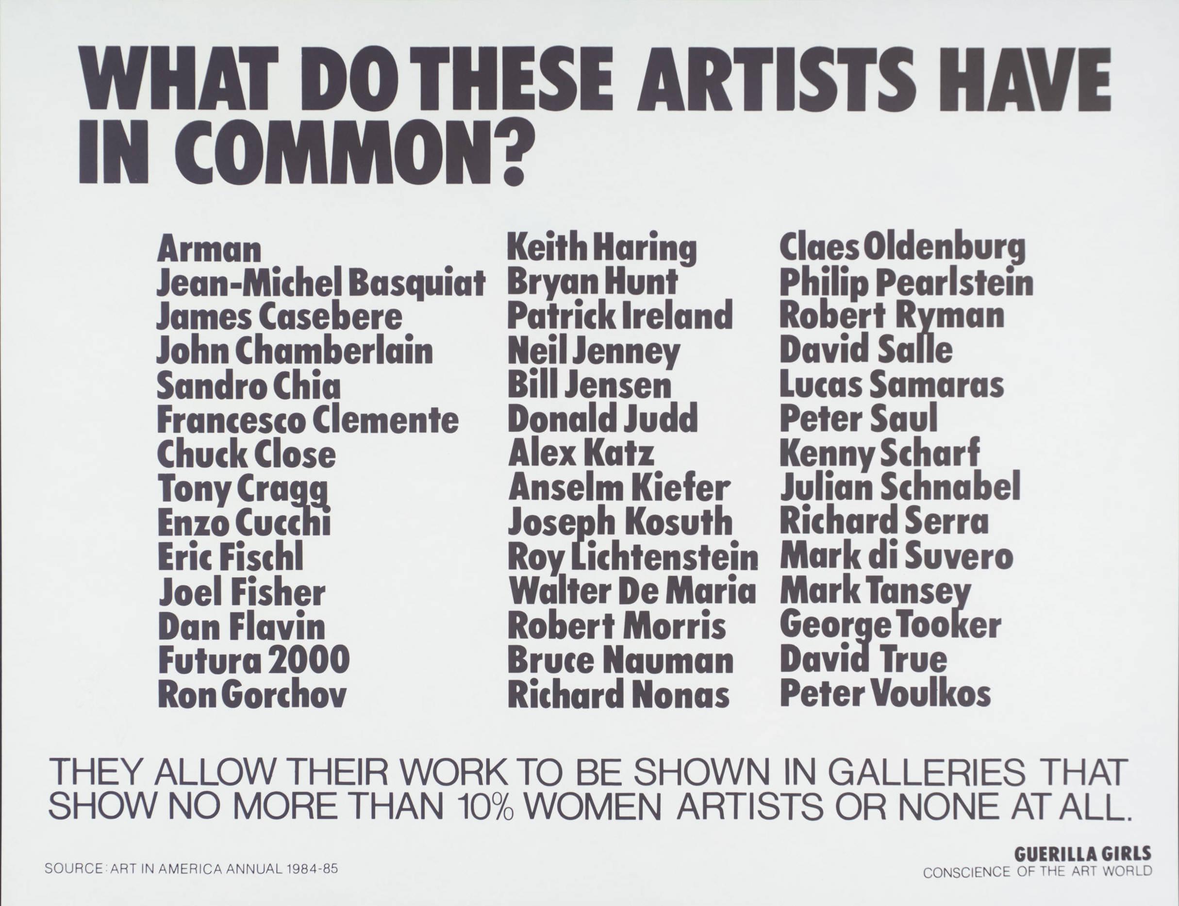 What Do These Artists Have In Common?'