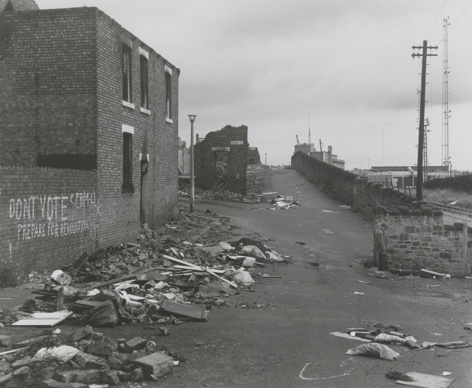 P81037: Demolished housing, Wallsend, Tyneside