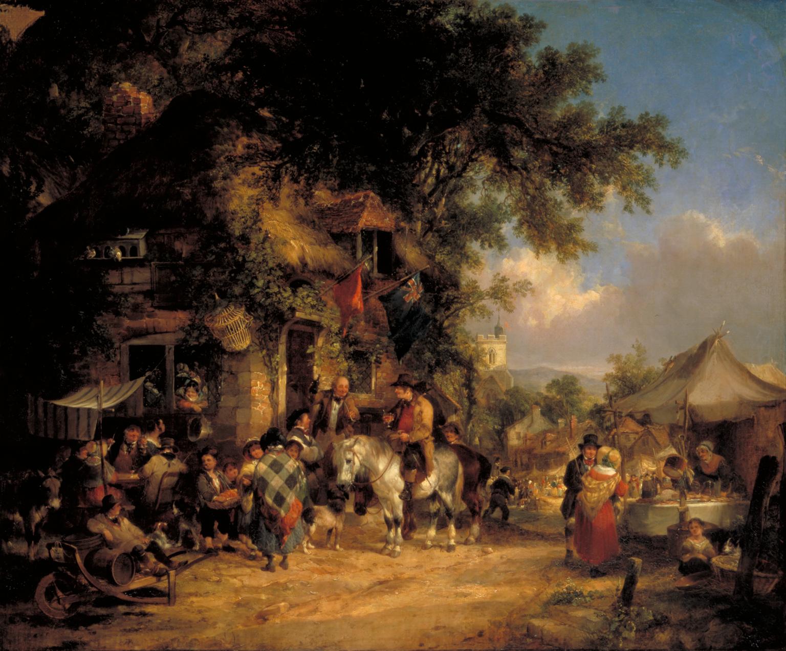 A Village Festival', William Shayer Senior, exhibited 1843 | Tate