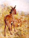 William Huggins, ‘Donkeys and Sheep in a Landscape’ 1867