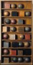 Pol Bury, ‘16 Balls, 16 Cubes in 8 Rows’ 1966