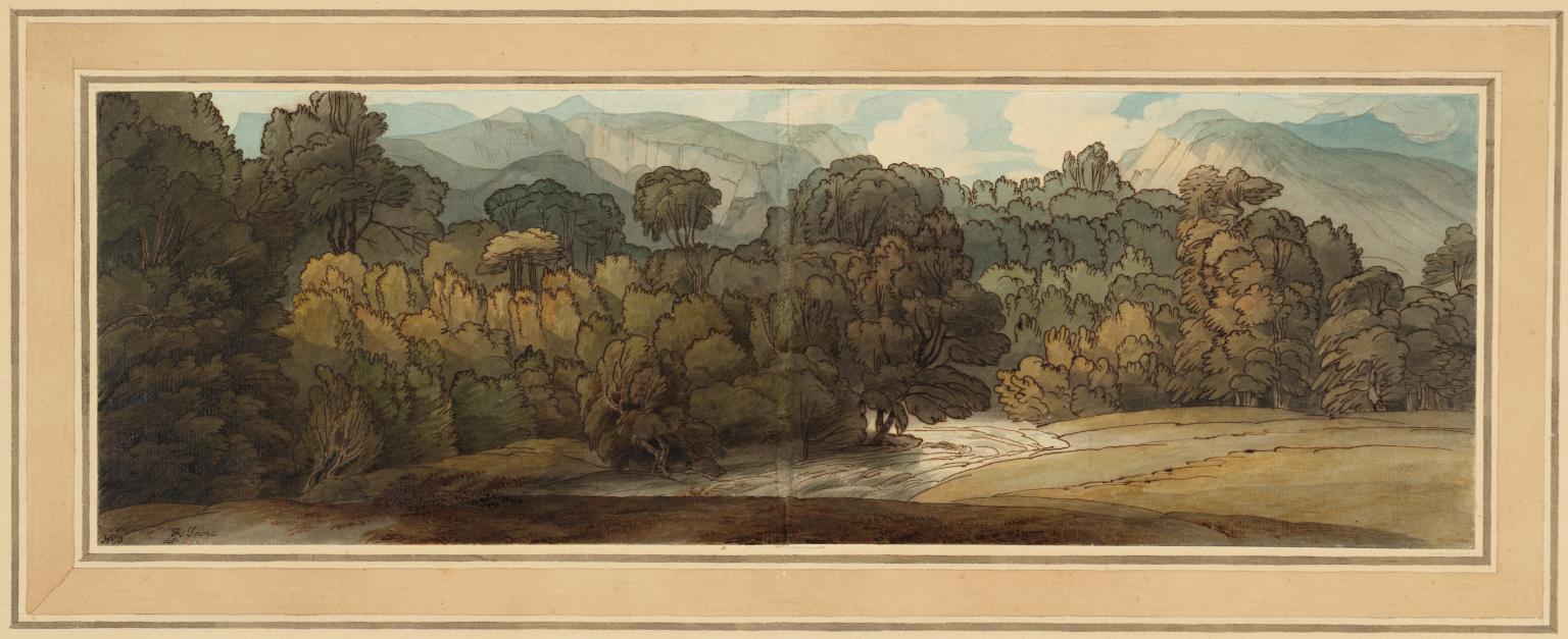 A View at Ambleside', Francis Towne, 1786